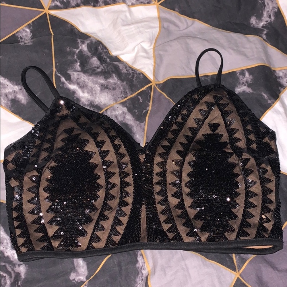 Sequin Bralette Top